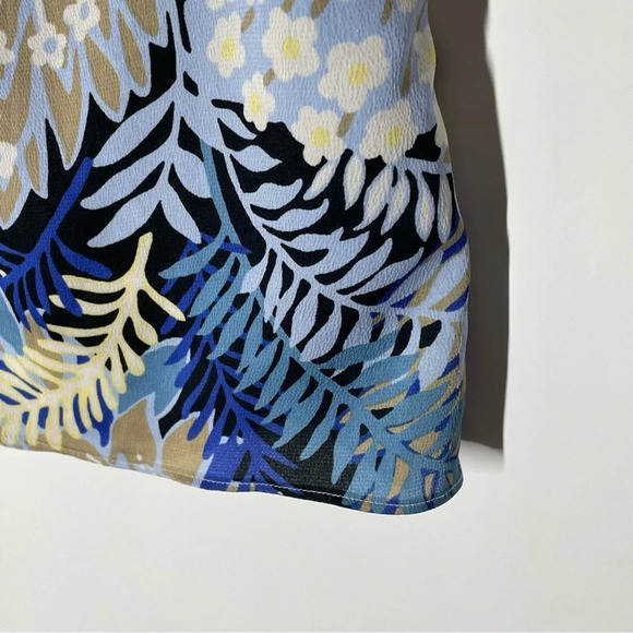 Talbots Floral Ruffle Neckline Tank Blouse Size Petite - Picture 2 of 9